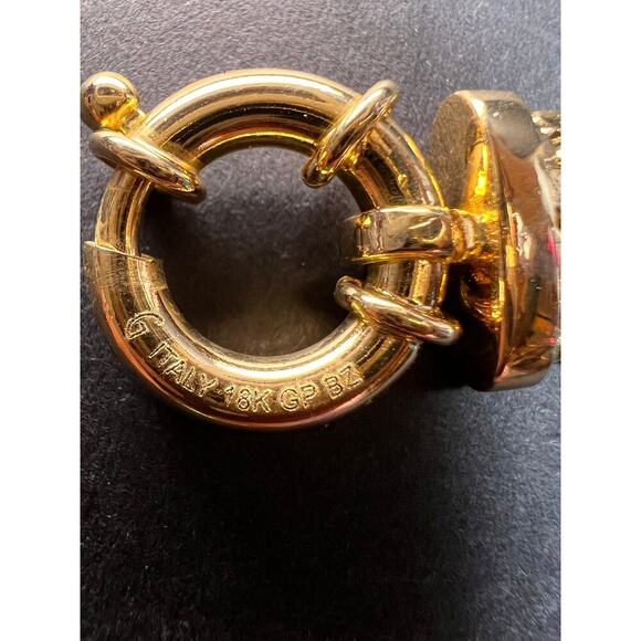 Moda Al Massimo White Cubic Zirconia Gold Over Bronze Designer Bracelet - Picture 6 of 16